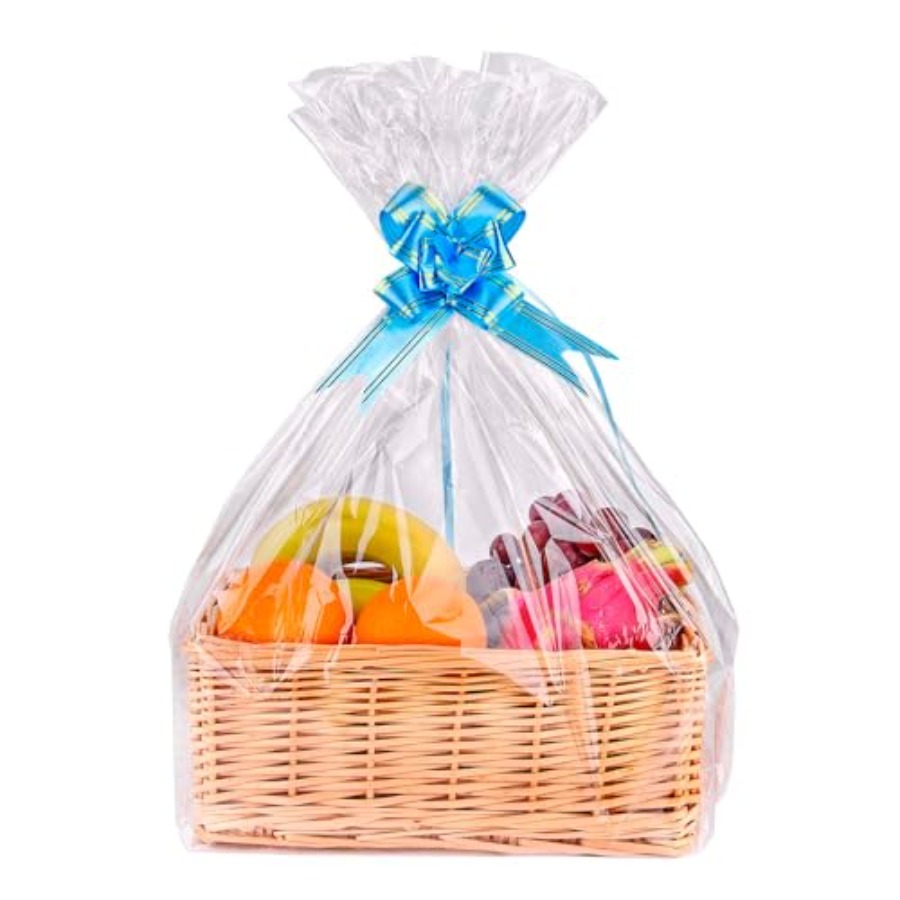 Cellophane Wrap Clear - 15'li Paket Büyük Şeffaf Selofan Hediye