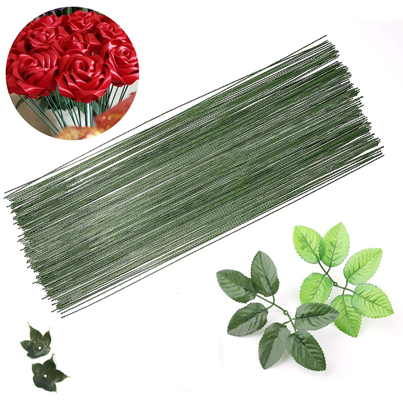 Wire Stem Florist - 50/100 adet çiçek teli sapları çiçek