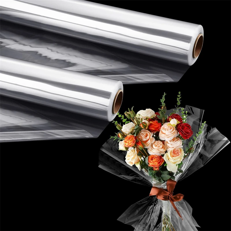 Cellophane Wrap Clear - Şeffaf Selofan Rulo Hediye Çiçek Buketi
