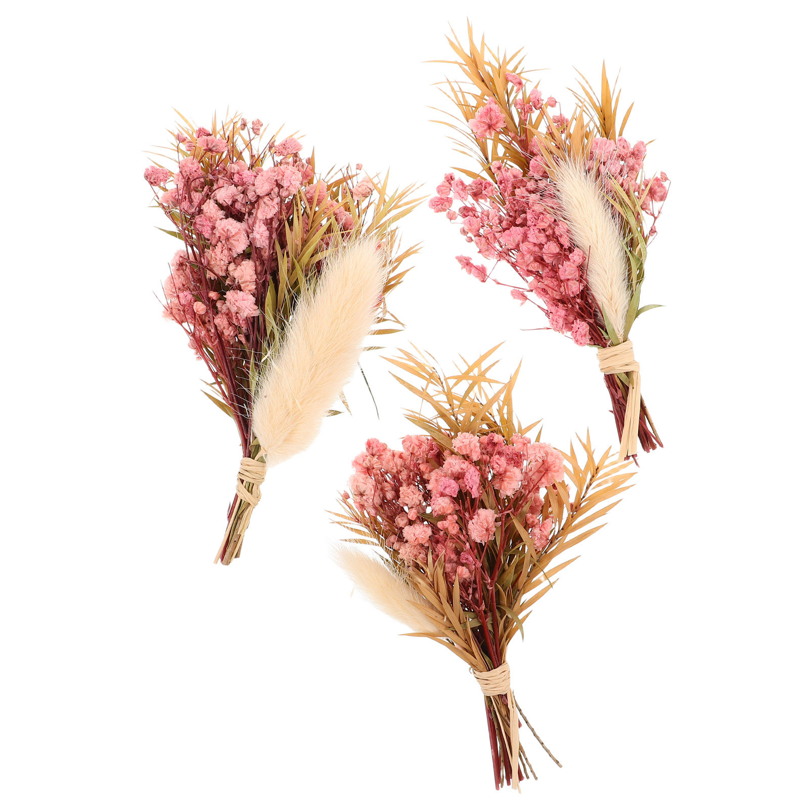 Dried Flower Bunch - 3 Adet Mini Kurutulmuş Çiçek Buketi