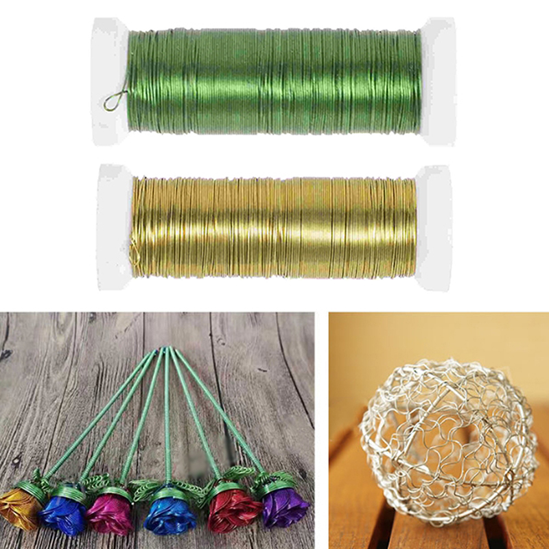 Wire Stem Florist - 1 adet 30M el sanatları telleri