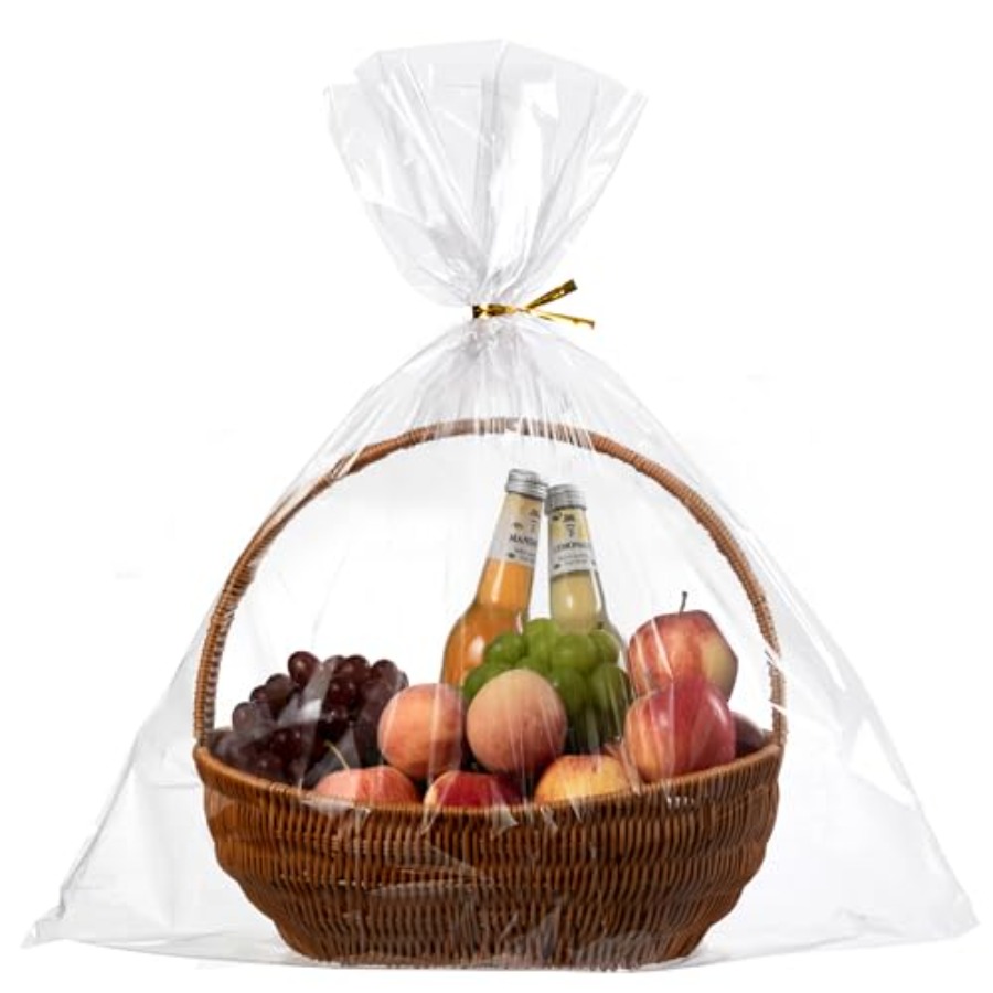 Cellophane Wrap Clear - 20 Adet Şeffaf Selofan Poşet, 24x30