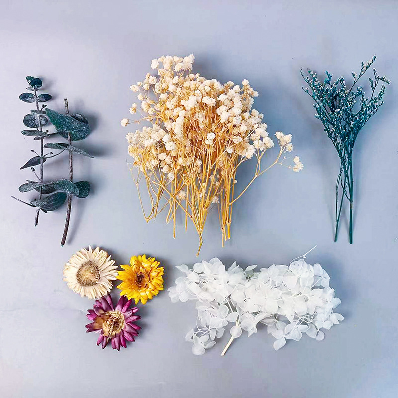 Dried Flower Bunch - 1 paket Çok Çeşitli Kurutulmuş Çiçekler