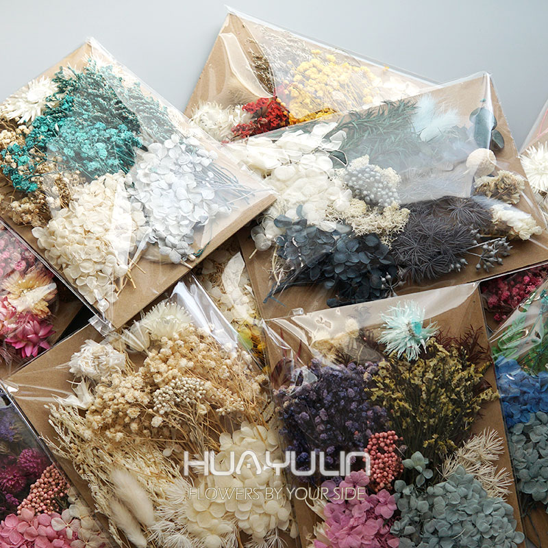 Dried Flower Bunch - 1 Paket Yapay Bitkiler Kurutulmuş Gerçek