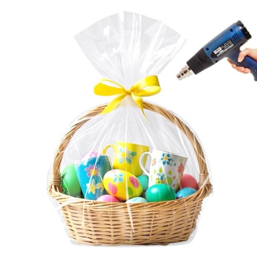 Cellophane Wrap Clear - Paskalya Sepeti Selofan Shrink Poşetleri, 24x30