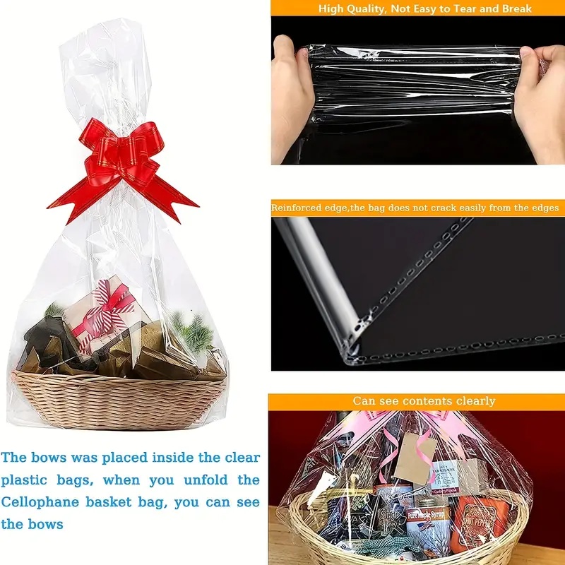 Sepet ve hediye paketi yılbaşı - Cellophane Wrap Clear incelemesi ve fiyatı