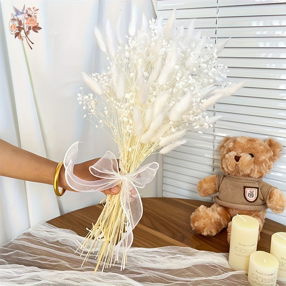 54 Adet Beyaz Kurutulmuş Çiçek - Dried Flower Bunch incelemesi ve fiyatı