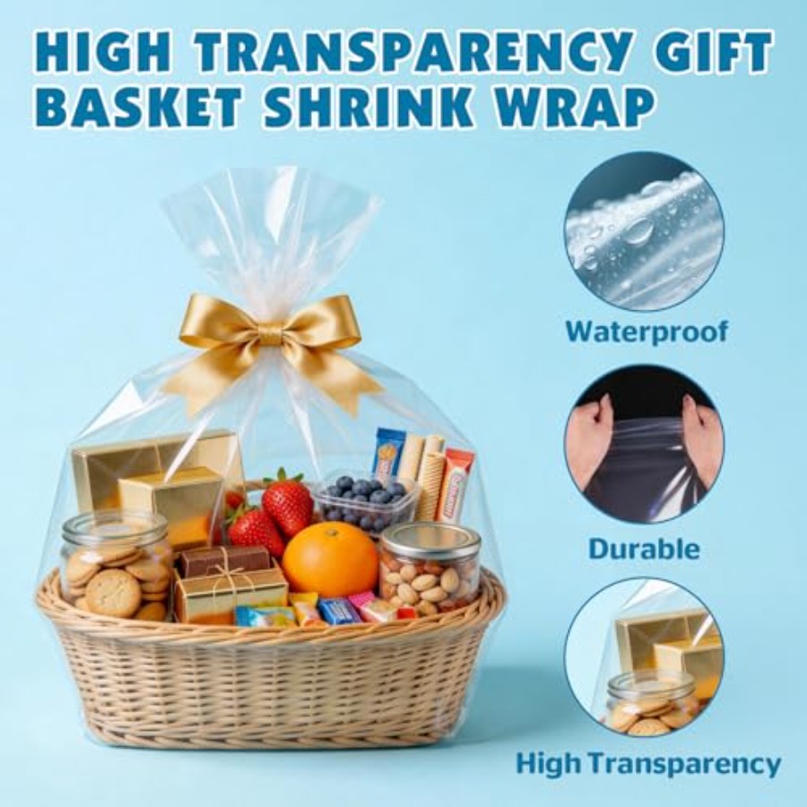5 Adet Ekstra Büyük Şeffaf Pla - Cellophane Wrap Clear incelemesi ve fiyatı