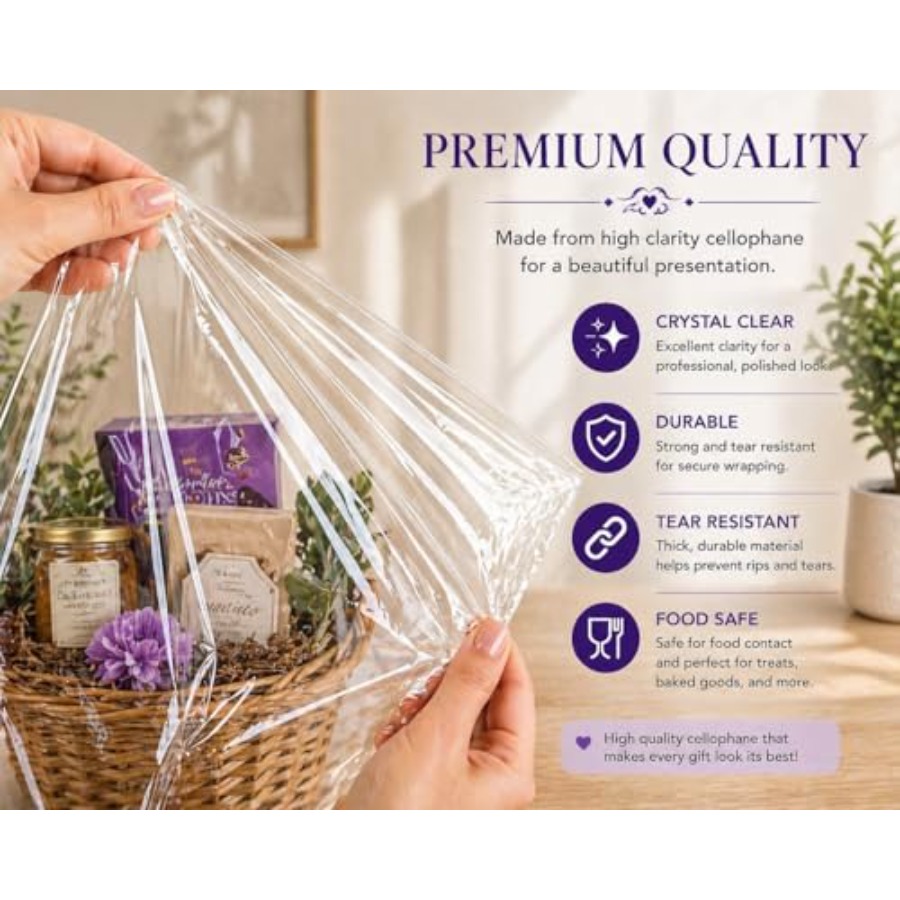 Hediye Sepetleri için Selofan  - Cellophane Wrap Clear incelemesi ve fiyatı
